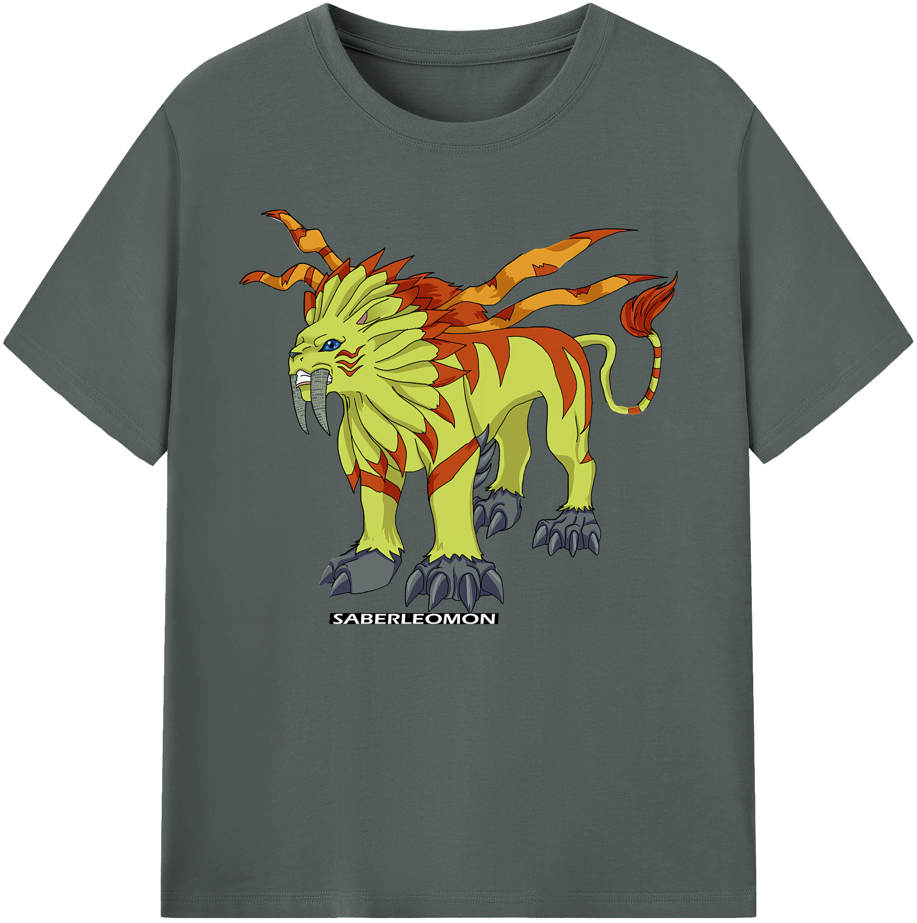 （画像用） Digimon デジタルモンスター/デジモン 綿100％ メンズ半袖Tシャツ｜肌触りやわらか＆通気性